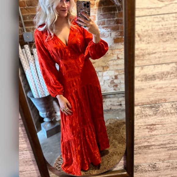 🔥Farm Rio Jacquard Maxi Dress - Picture 6 of 8